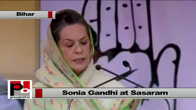 Watch Sonia Gandhi : Congress policy has been to focus on development of all back ward regions Video
