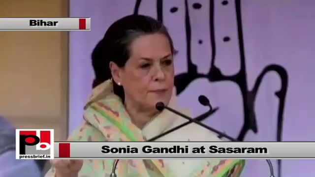 Watch Sonia Gandhi : BJP leaders are talking big and misleading the people Video