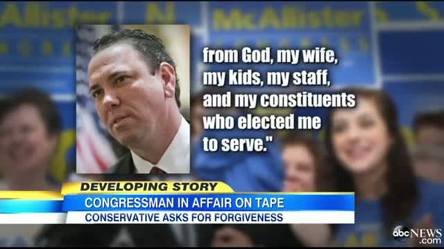 Watch Congressman Vance McAllister Caught Kissing Staffer on Tape Video