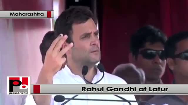 Watch Rahul Gandhi at Latur (Maharashtra): It is Modi - Adani partnership in BJP Video