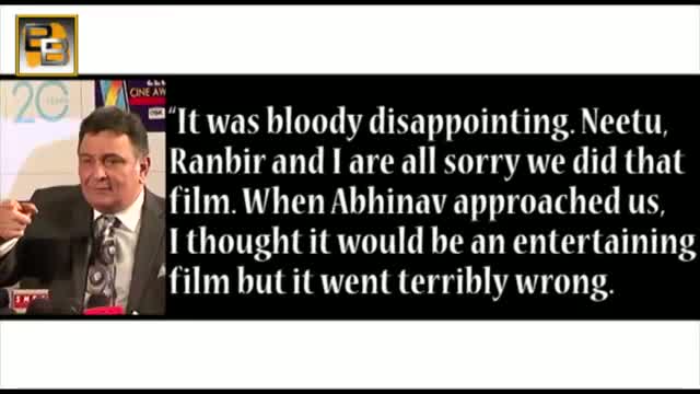 Watch Rishi Kapoor APOLOGISES on behalf of Ranbir Kapoor Video