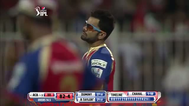 Watch DD vs RCB - Match 2 - PEPSI IPL 2014 - Ross Taylor extended good support to Duminy (17 April 2014) Video