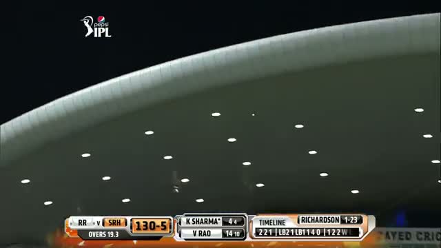 Watch SH vs RR - Match 4 - Kulkarni, Richardson and Rajat Bhatia each gets 2 wickets  - PEPSI IPL 2014 (18 April 2014) Video