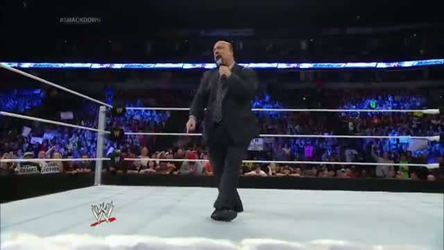 Watch Paul Heyman comes before the WWE Universe with a very important message: SmackDown, April 18, 2014 Video