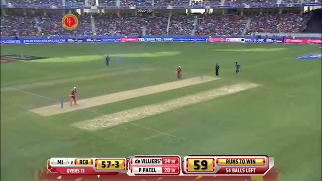 Watch RCB vs MI - Match 5 - AB de Villiers played very important innings - PEPSI IPL 2014 (19 April 2014) Video