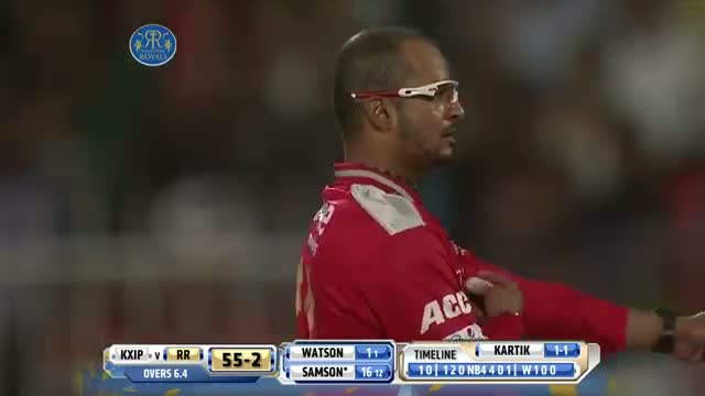 Watch KXIP vs RR - Match 7 - Sanju Samson scored fearless FIFTY - PEPSI IPL 2014 (20 April 2014) Video
