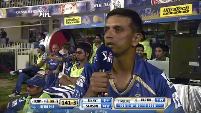 Watch KXIP vs RR - Match 7 - Interview with THE WALL Dravid - PEPSI IPL 2014 (20 April 2014) Video