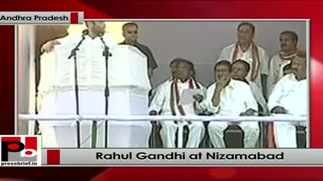 Watch Rahul Gandhi addresses election rally at Nizamabad, (Andhra Pradesh) Video