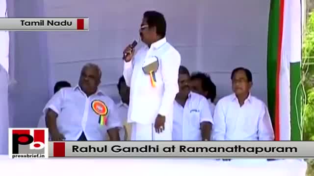 Watch Rahul Gandhi in Ramanathapuram, Tamil Nadu: Congress does not believe in a politics of violence Video