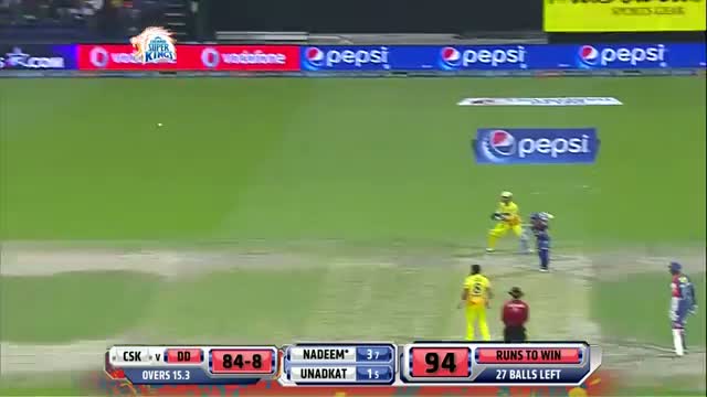 Watch CSK vs DD - Match 8 - Jadeja and Raina removes Neesham and Nadeem wickets - PEPSI IPL 2014 (21 April 2014) Video