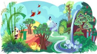 Watch Rufous hummingbird featured in Google's Earth Day 2014 doodle Video