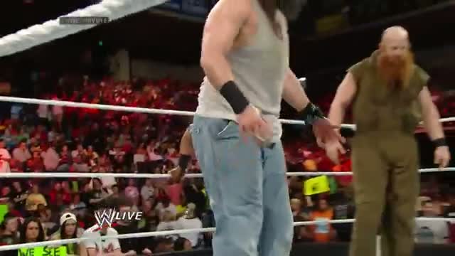 Watch John Cena vs. The Wyatt Family - WWE App Vote WWE Match: Raw, April 21, 2014 Video