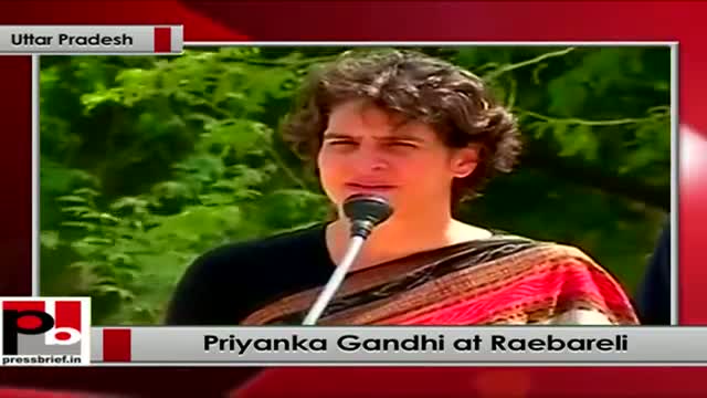 Watch Priyanka Gandhi Vadra speaks to the public at Raebareli (UP) Video