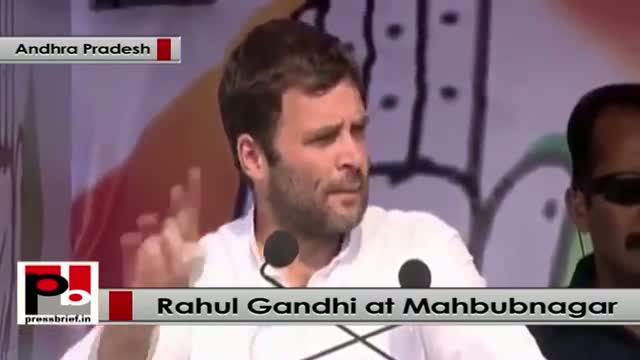 Watch Rahul Gandhi in Mehbubnagar, Andhra Pradesh: Telangana is a reality because of Congress Video