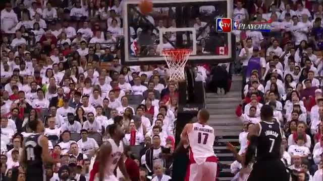 Watch NBA: Amir Johnson Sinks the Amazing Backwards Flip Circus Shot (Basketball Video) Video