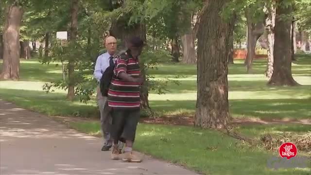 Watch Just for Laughs Gags - Absurd Noisy Shoe Prank Video