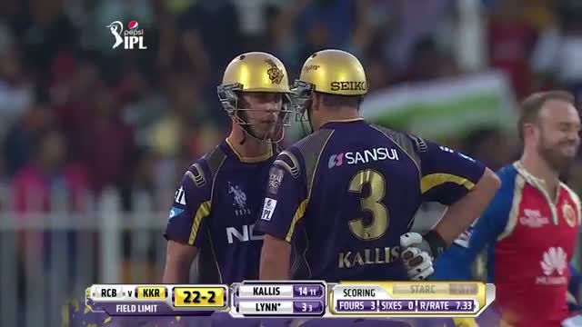 Watch RCB vs KKR - Match 11 - Jacques Kallis scores 43 runs, takes KKR to 150 - PEPSI IPL 2014 (24 April 2014) Video