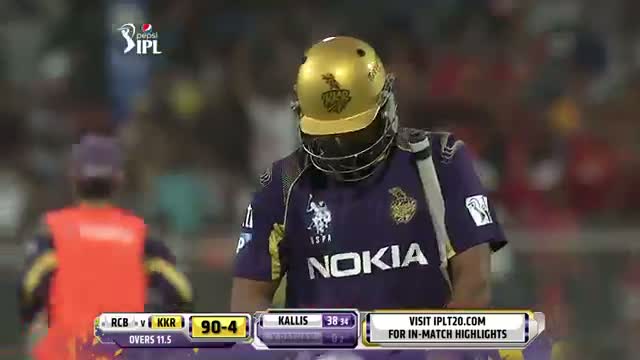 Watch RCB vs KKR - Match 11 - IPL best figures for Varun Aaron 3 for 16 - PEPSI IPL 2014 (24 April 2014) Video
