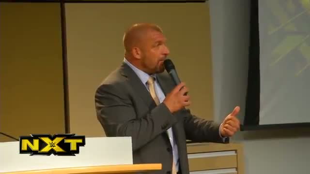 Watch WWE COO Triple H announces NXT Takeover to the NXT roster Video