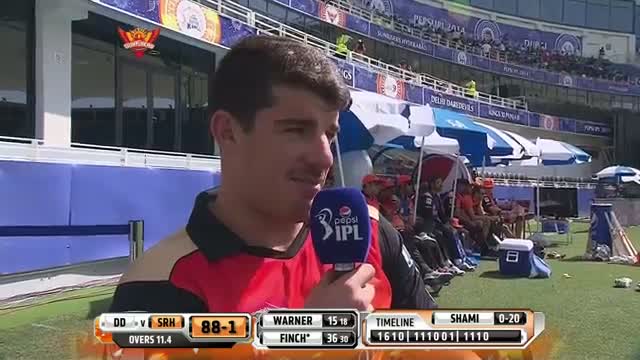 Watch SRH vs DD - Match 12 - Interview with SRH Allrounder Moises Henriques - PEPSI IPL 2014 (25 April 2014) Video