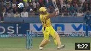 Watch CSK vs MI - Match 13 - Dhoni's "HELICOPTER" takes off in Dubai - PEPSI IPL 2014 (25 April 2014) Video
