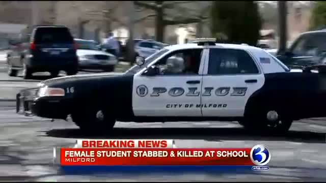Watch Student Killed in Stabbing at Jonathan Law High School - Maren Sanchez - 4-25-14 Video