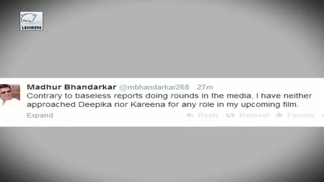 Watch No Deepika Or Kareena In Madhur Bhandarkar's Next Video