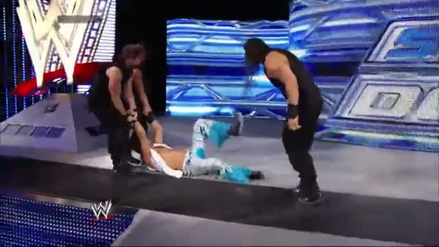 Watch The Shield Triple Powerbombs Fandango off the SmackDown stage: WWE SmackDown, April 25, 2014 Video