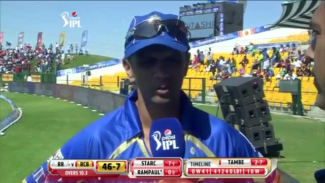 Watch RR vs RCB - Match 14 - Interview with Rahul Dravid, The WALL - PEPSI IPL 2014 (26 April 2014) Video