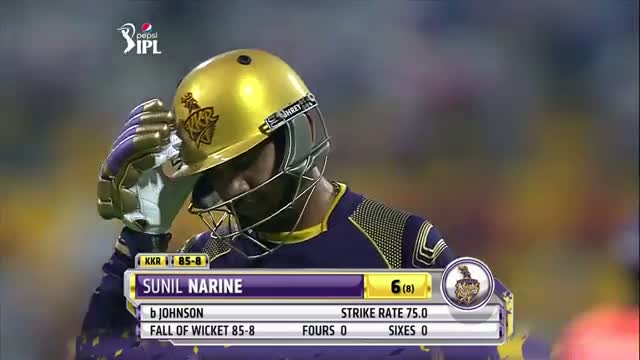 Watch KKR vs KXIP - Match 15 - Mitchell Johnson takes 2 tailenders wickets - PEPSI IPL 2014 (26 April 2014) Video