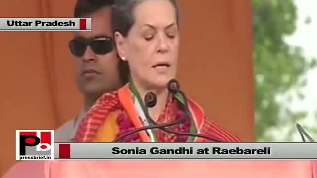 Watch BJP only wants to conquer power says Sonia Gandhi at Raebareli Video