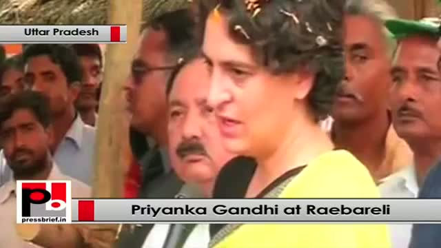Watch Priyanka Gandhi Vadra visits Raebareli slams Narendra Modi for his 56 inch chest remark Video