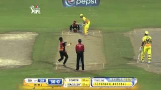 Watch SRH vs CSK - Match 17 - Blistering Start from Brendon McCullum, out on 40 - PEPSI IPL 2014 (27 April 2014) Video