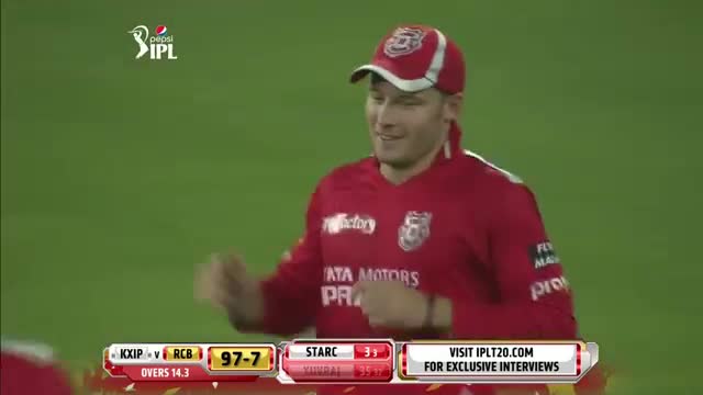 Watch KXIP vs RCB - Match 18 - Wickets Highlights - PEPSI IPL 2014 (28 April 2014) Video