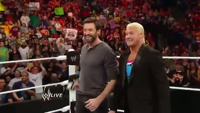 Watch Raw guest star Hugh Jackman is confronted by "Magneto": WWE Raw, April 28, 2014 Video