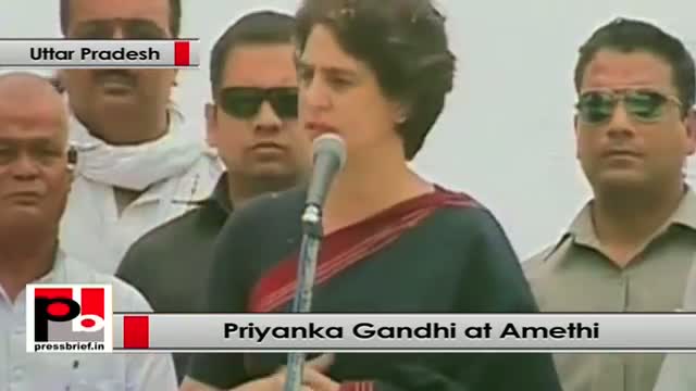 Watch Priyanka Gandhi's election meeting in Amethi (Uttar Pradesh) Video