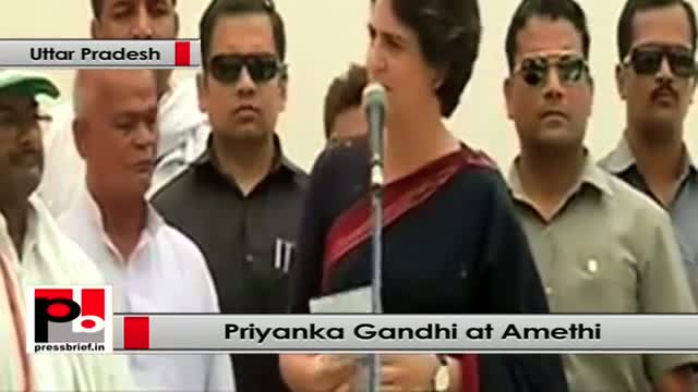 Watch Priyanka Gandhi in Amethi (UP) slams Modi for his Shehzada jibe on Rahul Gandhi Video