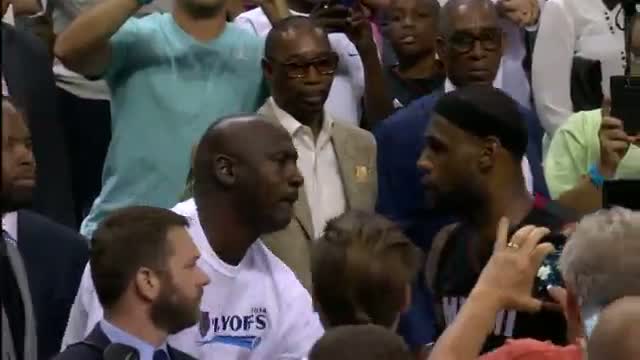 Watch NBA: LeBron James and Dwyane Wade Show Respect to Michael Jordan and the Bobcats (Basketballl Video) Video