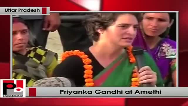 Watch Priyanka Gandhi interacts with women at Amethi, Uttar Pradesh Video