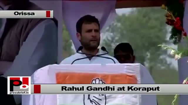 Watch Rahul Gandhi : It's Congress which brought the Land Acquisition Bill for tribals Video