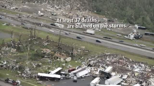 Watch Sights and Sounds: Deadly Tornado Outbreak Video