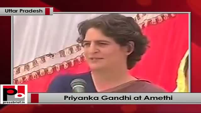 Watch Priyanka Gandhi campaigns in Amethi (Uttar Pradesh) Video