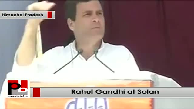 Watch Rahul Gandhi addresses an election rally in Solan(Himachal Pradesh) Video
