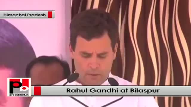 Watch Rahul Gandhi at Bilaspur in Himachal Pradesh: BJP lies a lot; says something, does something else Video