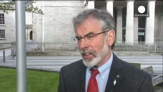 Watch Gerry Adams in police custody; Sinn Fein attacks 'political motivation' of arrest Video
