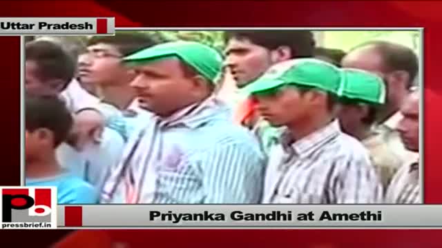 Watch Priyanka Gandhi at Amethi: Rahul ji does not think of himself but for all Video