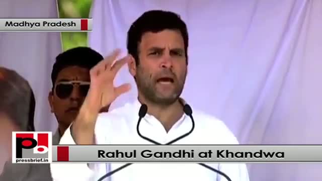 Watch Rahul Gandhi : We will give Right to health for every poor Video