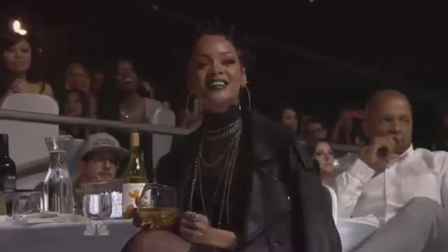 Watch Ariana Grande Laughed At By Rihanna At iHeartRadio Video