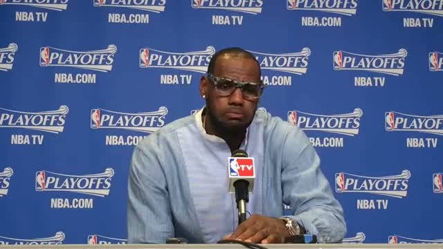 Watch LeBron James congratulates Kevin Durant, talks Game 1 win against Nets Video
