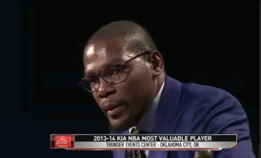 Watch Kevin Durant Talks About Russell Westbrook During MVP Speech Video